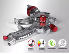 Spray Gun Paint Gun Kit HVLP Gravity Feed Air 1.4mm 1.7mm 2mm 2.5mm 4 Nozzles UK