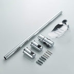 Shower Riser Rail Kit Slider Adjustable Chrome Head Holder Bracket Bathroom Set
