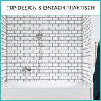 Shower Riser Rail Kit Slider Adjustable Chrome Head Holder Bracket Bathroom Set